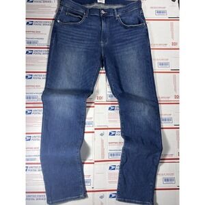 Hudson Byron Straight Jeans Men's 36 Blue Denim Pockets